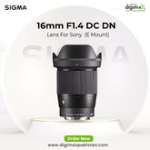 Sigma 16mm F1.4 DC DN Sony E